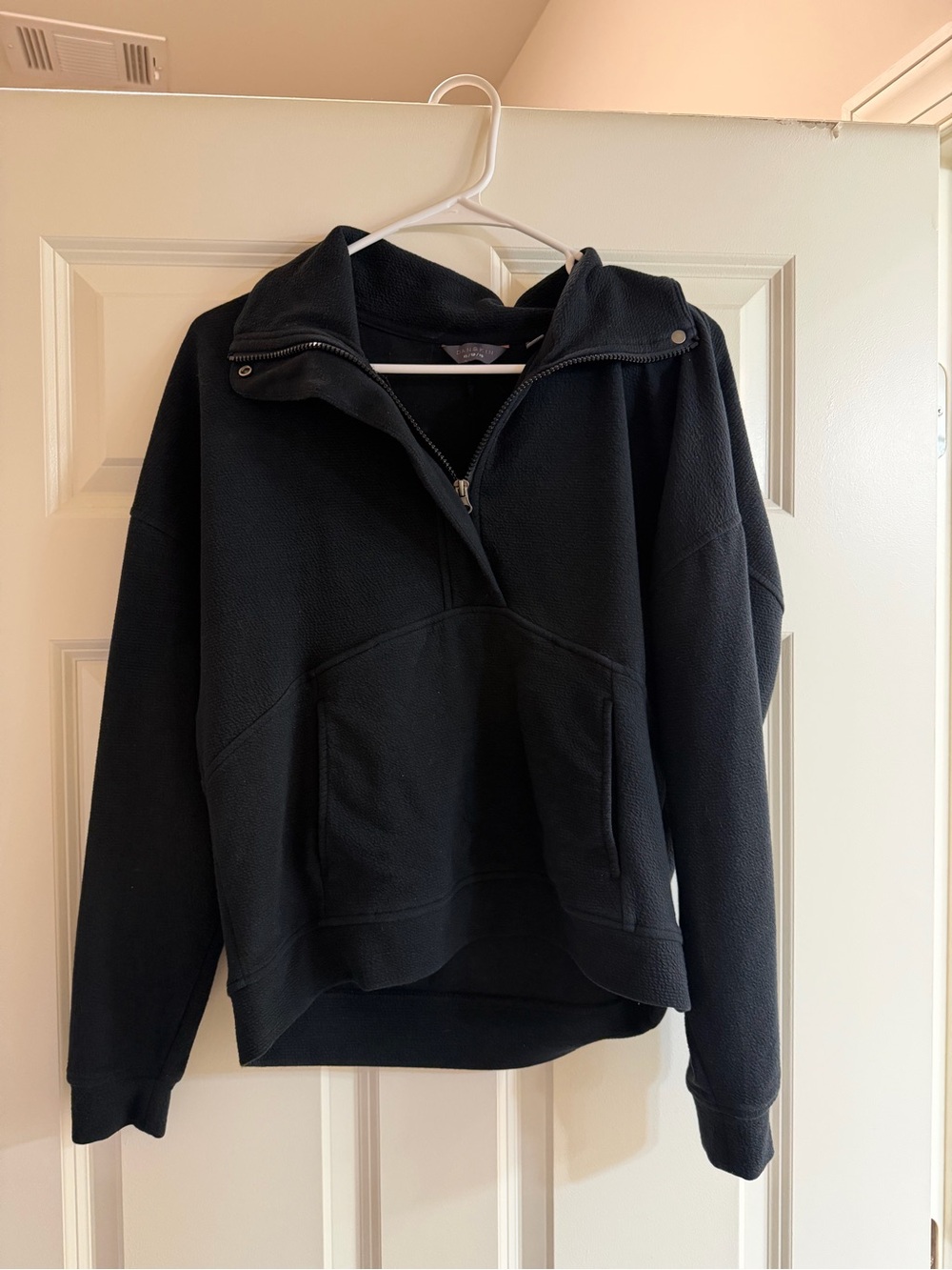Black Half-Zip Pullover Sweater